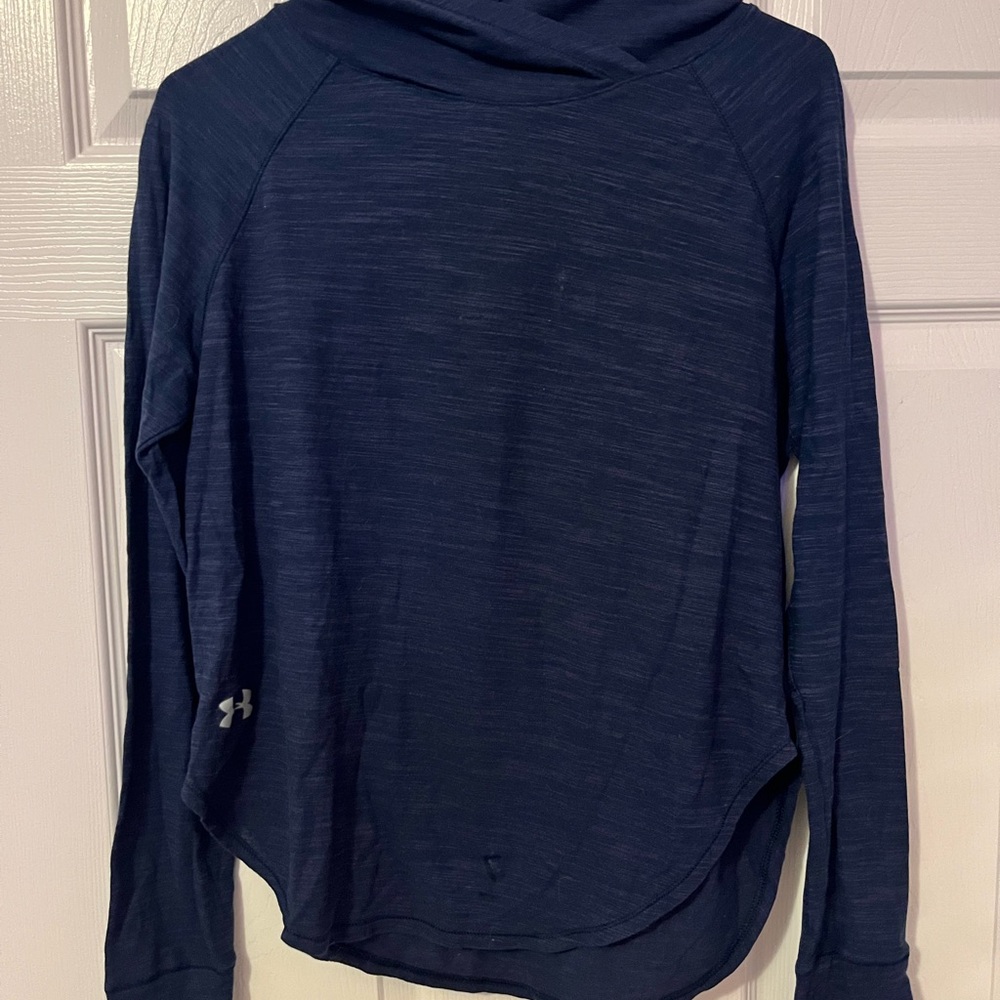 Under Armour - Heathered Blue Long Sleeve with Hood